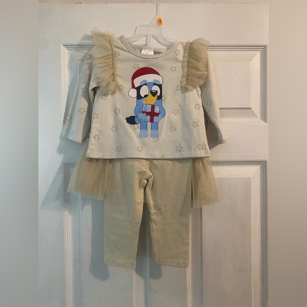 Bluey 3 Piece Christmas Outfit